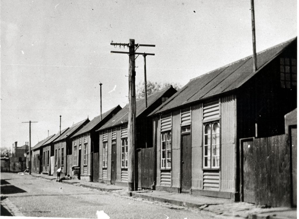 The workshop will be hosted at the Portable Iron Houses, owned by the National Trust (Victoria.) Portable Iron Houses 1966. Moir, J. K. (John Kinmont). Photo courtesy of V Courtesy of the State Library of Victoria. 