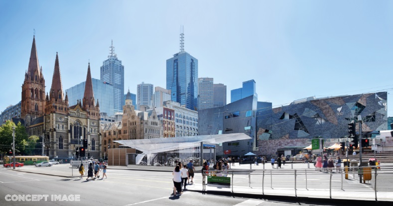 HAVE YOUR SAY: Proposed Metro Tunnel Project Station Entrance at Federation Square